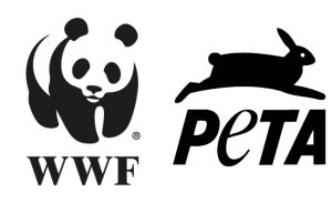 I share my support for WWF and PETA,